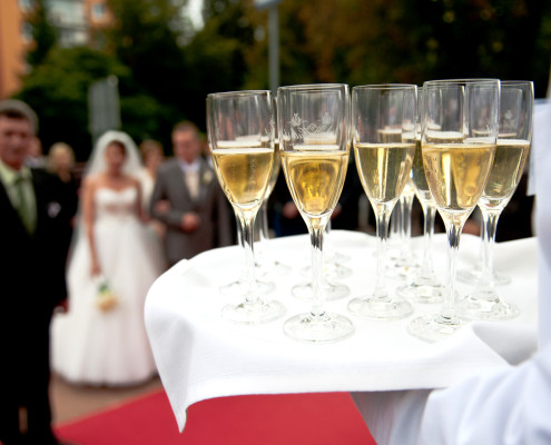 Romantická svadobná hostina pod starou lipou