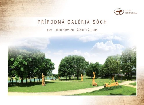 Umelecká socha v prírodnej galérii Hotel Kormorán