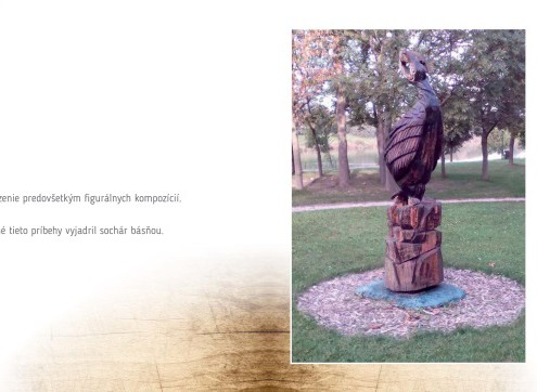 Socha v prírode pri Dunaji